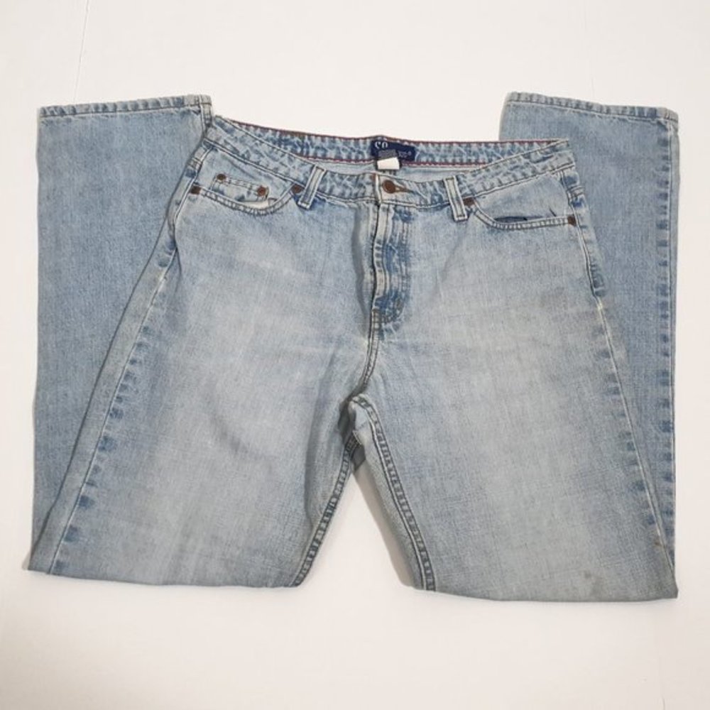 Vintage SO Jeans Size 13 High Rise Light Blue Distress Custom   #C14